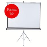 ECRAN proiectie  NOBO, manual, format 4 : 3, fixare trepied, 200 x 150 cm, 