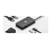 MS Surface USB-C Travel Hub COMM DA/FI/NO/SV Hdwr Black, 