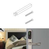 Set suruburi + patrat 8 mm pentru instalare maner electronic ARIES. Grosime usaintre 40/55 mm