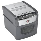 Distrugator automat documente Rexel OPTIMUM  45X ,  45 coli, P4, cross-cut (tip confeti), cos  20 litri, negru-gri, 