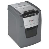 Distrugator automat documente Rexel OPTIMUM  90X ,  90 coli, P4, cross-cut (tip confeti), cos  34 litri, negru-gri, 