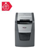 Distrugator automat documente Rexel OPTIMUM  90X ,  90 coli, P4, cross-cut (tip confeti), cos  34 litri, negru-gri, 