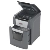 Distrugator automat documente Rexel OPTIMUM 100M , 100 coli, P5, micro-cut (tip particule), cos  34 litri, negru-gri, 