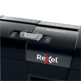 Distrugator manual documente Rexel SECURE   X6,   6 coli, P4, cross-cut (tip confeti), cos  10 litri, negru, 