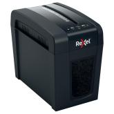 Distrugator manual documente Rexel SECURE   X6 Slim,   6 coli, P4, cross-cut (tip confeti), cos  10 litri, negru, 