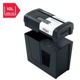 Distrugator manual documente Rexel SECURE MC3,  3 coli, P5, micro-cut (tip particule), cos  10 litri, negru-argintiu, 