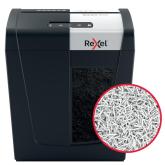 Distrugator manual documente Rexel SECURE MC6,  6 coli, P5, micro-cut (tip particule), cos  18 litri, negru-argintiu, 