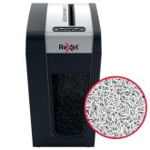 Distrugator manual documente Rexel SECURE MC6 Slim,  6 coli, P5, micro-cut (tip particule), cos  18 litri, negru-argintiu, 