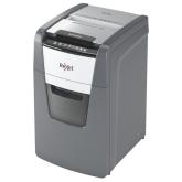 Distrugator automat documente Rexel OPTIMUM 150M , 150 coli, P5, micro-cut (tip particule), cos  44 litri, negru-gri, 