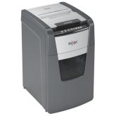 Distrugator automat documente Rexel OPTIMUM 150M , 150 coli, P5, micro-cut (tip particule), cos  44 litri, negru-gri, 