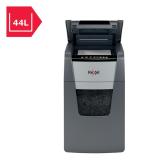 Distrugator automat documente Rexel OPTIMUM 150M , 150 coli, P5, micro-cut (tip particule), cos  44 litri, negru-gri, 