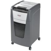 Distrugator automat documente Rexel OPTIMUM 225M , 225 coli, P5, micro-cut (tip particule), cos  60 litri, negru-gri, 