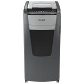 Distrugator automat documente Rexel OPTIMUM 600X , 600 coli, P4, cross-cut (tip confeti), cos 110 litri, negru-gri, 