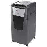 Distrugator automat documente Rexel OPTIMUM 600X , 600 coli, P4, cross-cut (tip confeti), cos 110 litri, negru-gri, 
