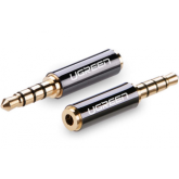 ADAPTOR audio Ugreen, 3.5 mm jack (T) la 2.5 mm (M), aurit 