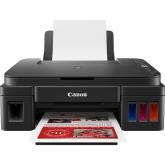 Multifunctional inkjet color CISS Canon G3410, dimensiune A4 (Printare, Copiere, Scanare), viteza 8,8ipm alb-negru, 5ipm color, rezolutie printare 4800x1200 dpi, imprimare fara margini, alimentare hartie 100 coli, scanner CIS rezolutie 600x1200 dpi, copie