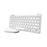 TASTATURI Trust LYRA Wireless and rechargeable Keyboard & Mouse WHITE US 