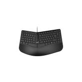 TASTATURA GENIUS USB, 104 taste, 12 functii, ergonomic, palm rest, AI, cablu 1.5m, black, 