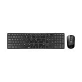 KIT wireless GENIUS, tastatura wireless 104 taste (multimedia) + mouse wireless 1200dpi, 3 butoane, BT5.3 + 2.4G, USB, negru, 