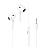 Handsfree Casti EarBuds Blue Power BBM30 Max, Cu microfon, 3.5 mm, 1.2m, Alb  