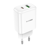 Incarcator Retea USB Blue Power BBN4 Potential, Quick Charge, 20W, 1 X USB - 1 X USB Tip-C, Alb  