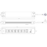 PRELUNGITOR Bachmann, Schuko x 5, conectare prin Schuko (T), cablu 2 m, protectie copii, negru, 