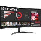 MONITOR LG 34WR50QC-B.AEU 34 inch, Curvature: Yes , Panel Type: VA, Resolution: 3440x1440, Aspect Ratio: 21:9,  Refresh Rate:100Hz, Response time GtG: 5ms, Brightness: 300 cd/m², Contrast (static): 3000:1, Viewing angle: 178°(H)/178°(V), Color Gamut (NTSC