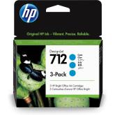 HP 3ED77A CYAN INKJET CARTRIDGE 3-PACK, 29ML, pentru: DesignJet T210, T230, T250, T630, T650.