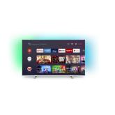 Televizor, Philips, Ambilight, 43PUS7956/12, 2021, 108CM, LED, Smart TV, 4K, Argintiu, Plat, Android 10, Mirroring iOS, Android, Pixel Precise Ultra HD, HDR10/HLG, 50 Hz, DVB-T/T2//C/S/S2, 2, 20 W, Subwoofer integrat: Nu, Wi-Fi, Bluetooth, 1 x RJ-45, 1 x 