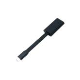 CABLU alimentare si date DELL, pt. smartphone, USB 3.0 (M) la USB Type-C (T), 0.13 m, metal, plastic, negru, 