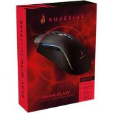 MOUSE GAMING SUREFIRE HAWK CLAW RGB BLACK 