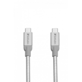USB 3.1 TYPE-C TO TYPE-C STAINLESS STEEL CABLE 30CM SILVER 