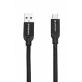 CABLU alimentare si date VERBATIM, pt. smartphone, USB 3.1 (T) la USB 3.1 Type-C (T), 1m, premium, cablu metalic, argintiu, 