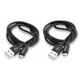 MICRO B USB CABLE SYNC & CHARGE 100CM BLACK + MICRO B USB CABLE SYNC & CHARGE 100CM BLACK 