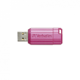 USB DRIVE 2.0 PINSTRIPE 16GB STORE  N  GO HOT PINK 