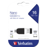 USB DRIVE 2.0 NANO 16GB STORE  N  STAY + OTG ADAPTER 