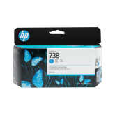 Cartus Cerneala Original HP Cyan, nr.738, pentru &nbsp;DesignJet T950, 130ml, incl.TV 1.2 RON, 