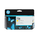 Cartus Cerneala Original HP Yellow, nr.738, pentru &nbsp;DesignJet T950, 130ml, incl.TV 1.2 RON, 