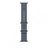 49mm Anchor Blue Ocean Band Extension - Natural Titanium Finish