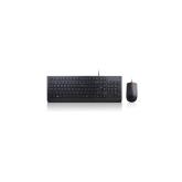 Lenovo Essential Wired Combo Keyboard and Mouse, USB, Black