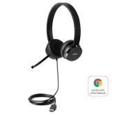 Lenovo 100 Stereo USB Headset is perfect blend of on-ear business-ready stereo USB Headset with rotatable boom microphone and passive noise cancellation for clear audio for VoIP calls.