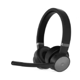 Lenovo Go Wireless ANC Headset with Charging stand, Tripple connectivity: Dual Bluetooth + USB Audio, Connectivity:  Bluetooth 5.0, Wired USB-C Cable, USB Receiver, Swift pairing / Fast pairing, 1.5 hours charging time to full, up to 35 hours playback tim