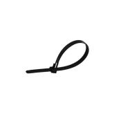 Brida plastic 7,5 x 350 reutilizabila, black (100buc) - ELEMATIC, 