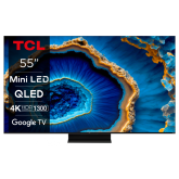 Televizor Smart QLED TCL 55C805 139 CM (55``) 4K Ultra HD 240Hz Wi-Fi (Model 2023)