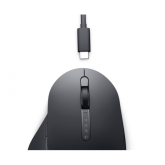 Dell Premier Rechargeable Mouse - MS900, Color: Graphite,  Connectivity: Wireless, Interface: 2.4 GHz, Bluetooth 5.1, Buttons: 7 (3 programmable), Movement Resolution: Adjustable from 800 to 8000 at increments of 200, Features: Vertical and horizontal scr