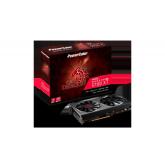 PLACA VIDEO POWER COLOR AMD Radeon RX 5700 XT Red Dragon, 8 GB GDDR6 256 biti, PCI Express 4.0 x 16, HDMI, Display Port x 3, sistem racire aer activ, 