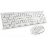 Kit tastatura si mouse Dell KM5221W, wireless, alb