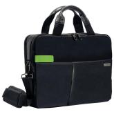 GEANTA LEITZ, pt. notebook de max. 13.3 inch, 2 compartimente, buzunar frontal | buzunar dorsal x 2, waterproof, poliester, negru, 