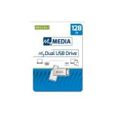 My Media Dual USB 3.2 Gen 1 /USB C Drive 128GB 