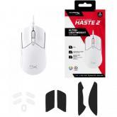 Mouse HP cu fir, HYPERX Pulsefire Haste, Pixart 3327 sensor, DPI pana la 26.000, greutate 254g, White